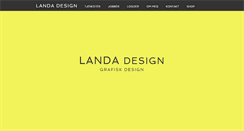 Desktop Screenshot of landadesign.no