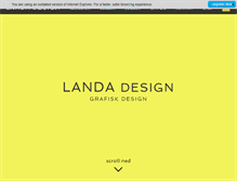 Tablet Screenshot of landadesign.no